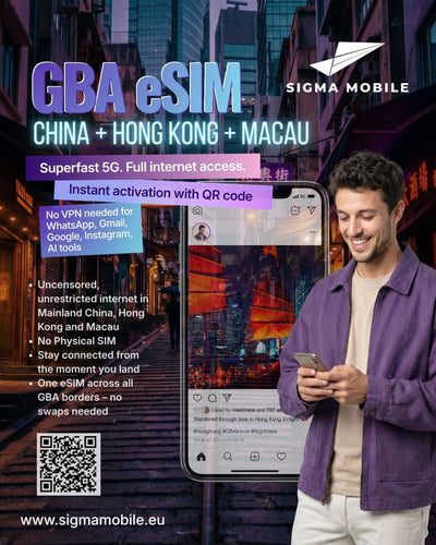 eSIM w Chinach, Hongkongu i Makau 